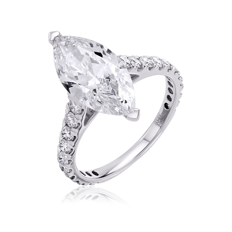 Solitaire Pavé Rings