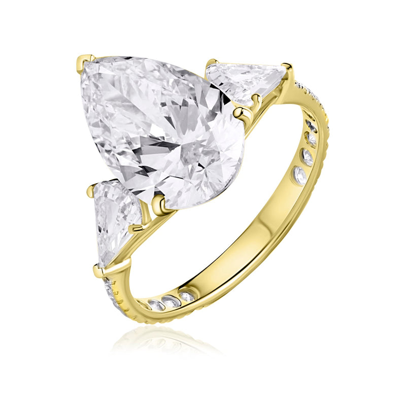 Three-Stone Pavé Rings