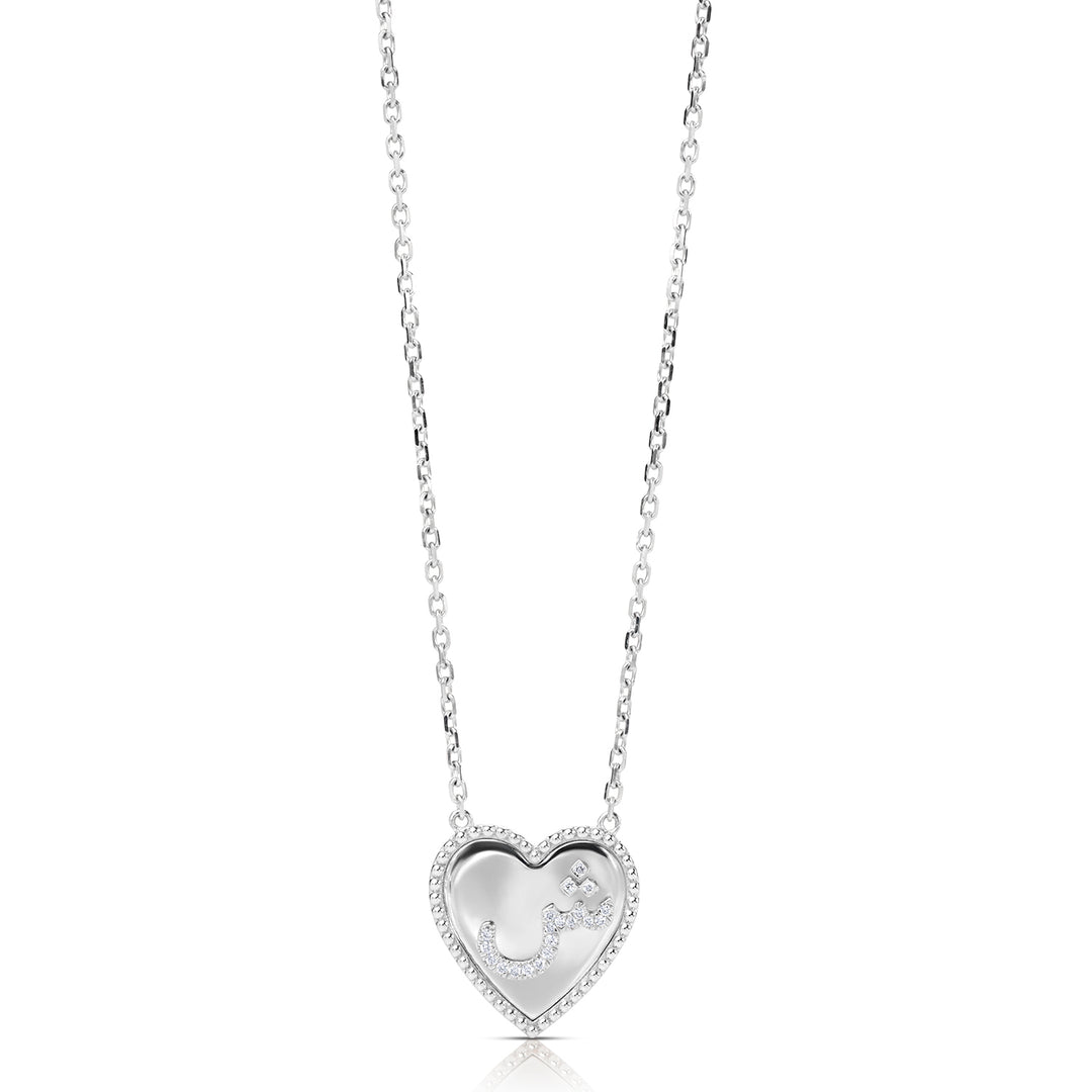Letter Natural Diamond Necklace