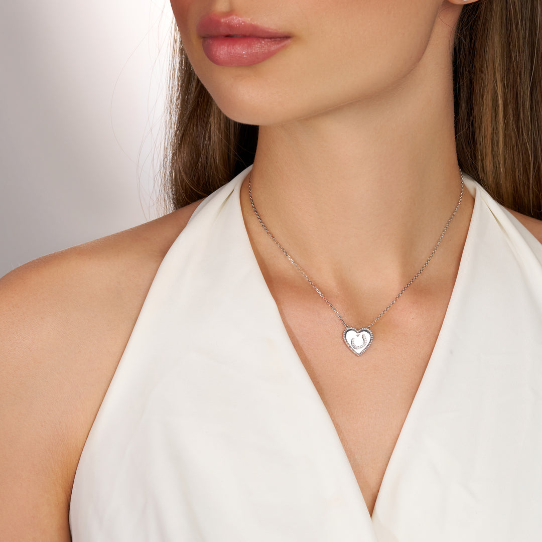 Letter Natural Diamond Necklace