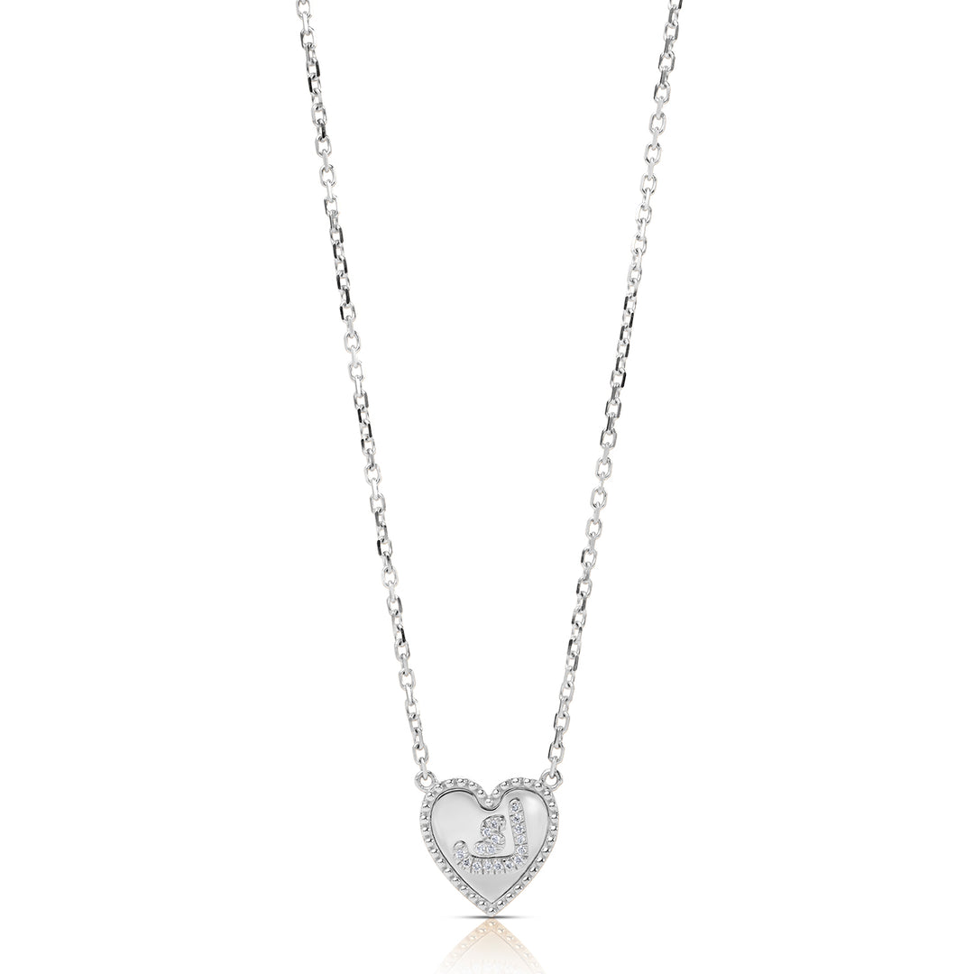 Letter Natural Diamond Necklace