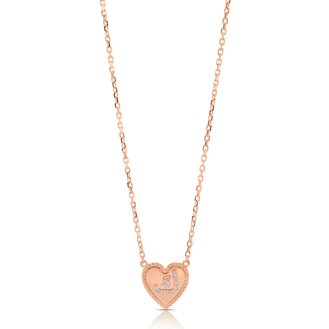 Letter Natural Diamond Necklace