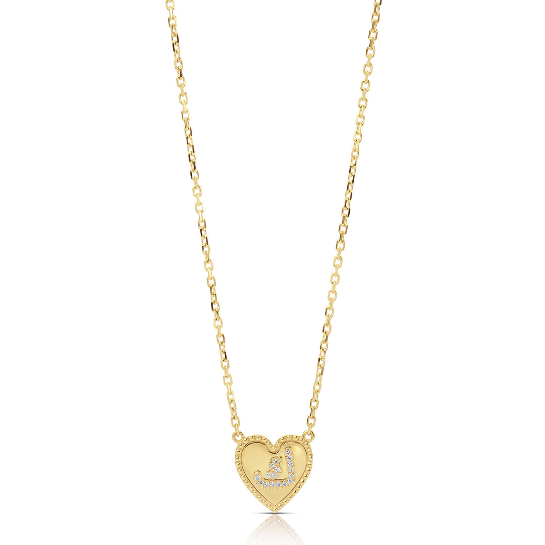 Letter Natural Diamond Necklace