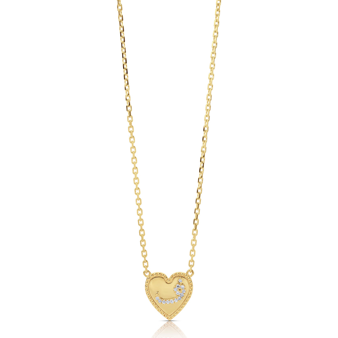 Letter Natural Diamond Necklace