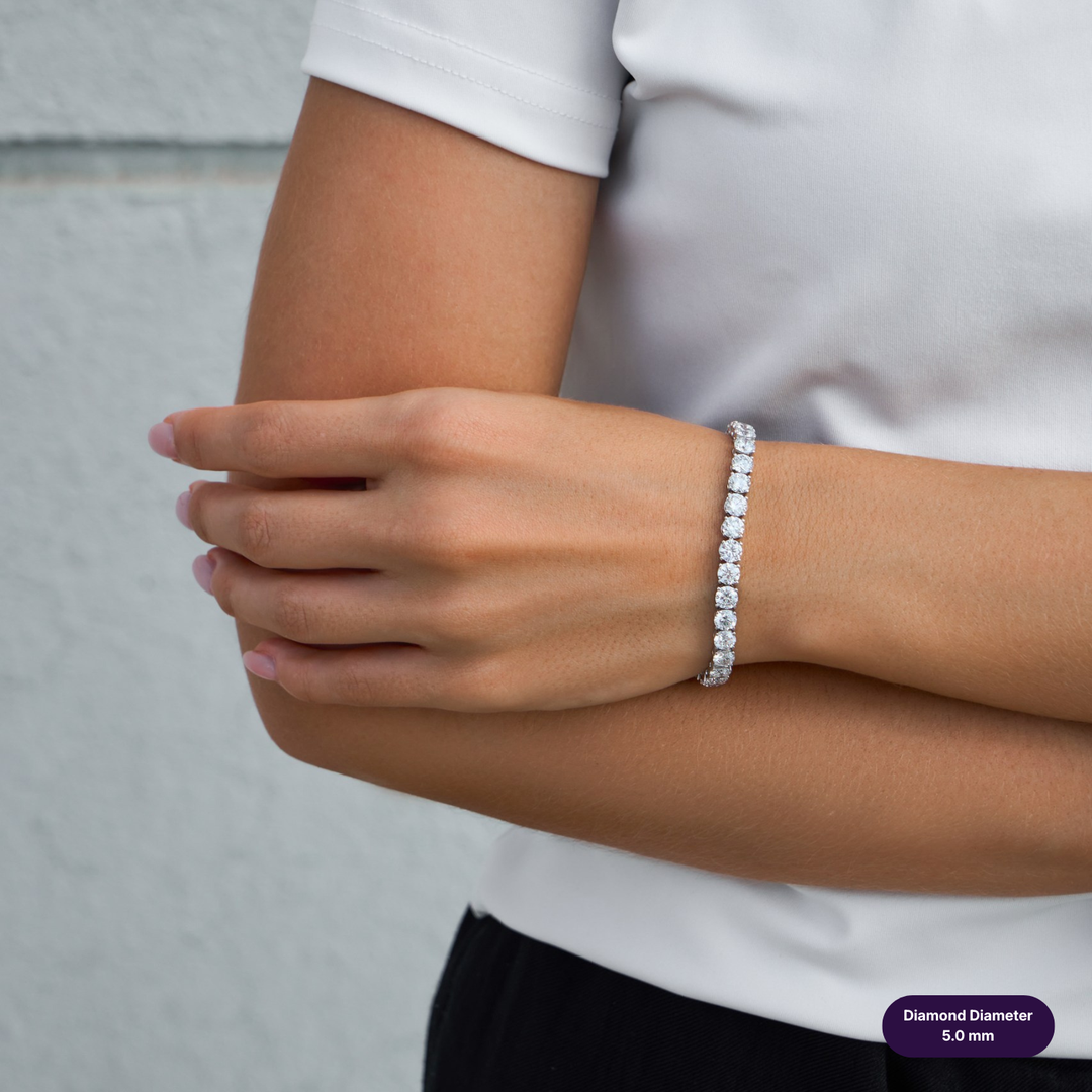 Tennis Lab Diamond Bracelet Round