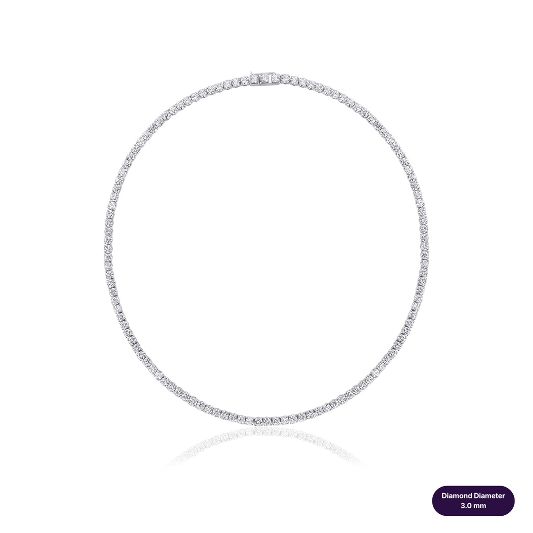 Tennis Lab Diamond Necklace Round