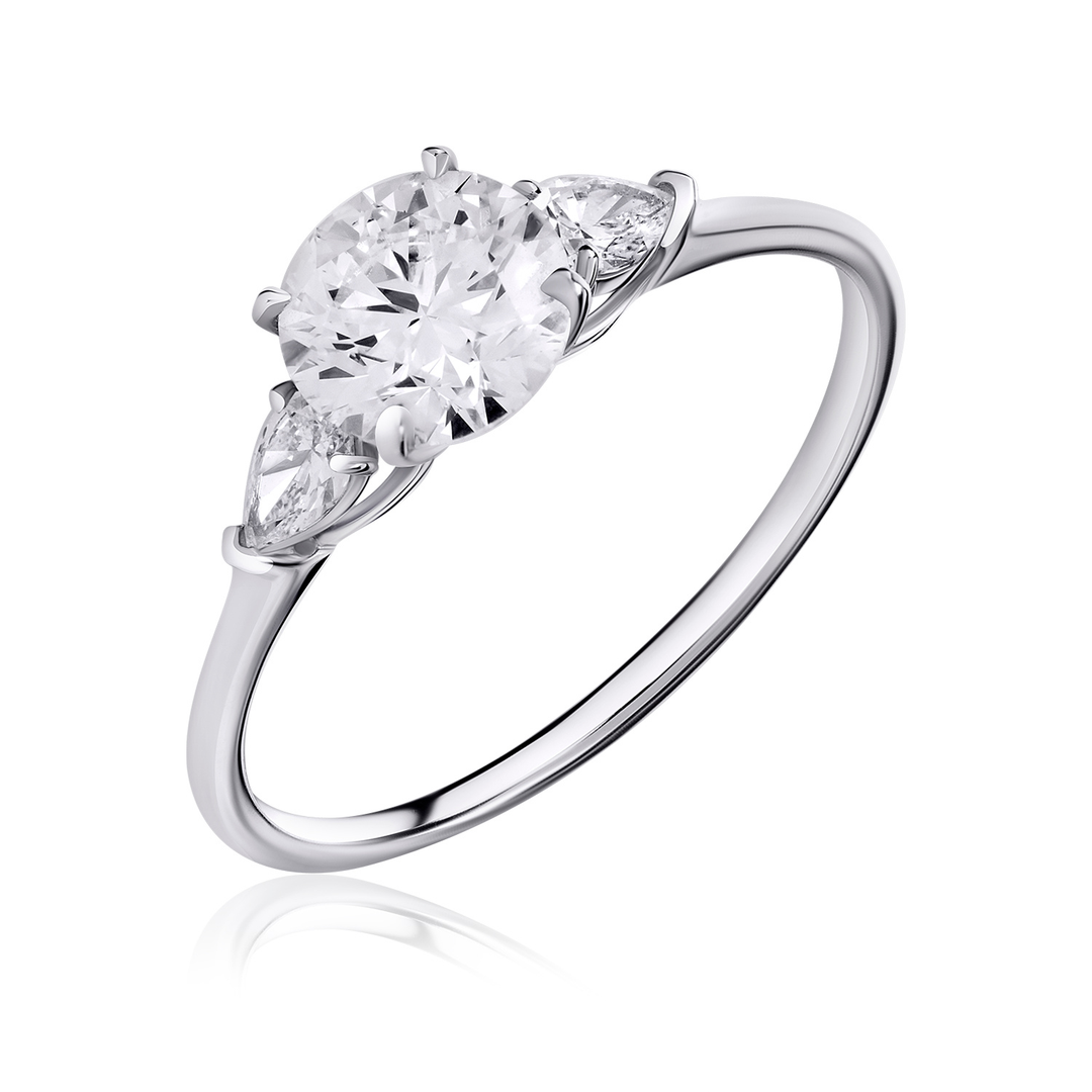 Three-Stones Lab Diamond Ring Round