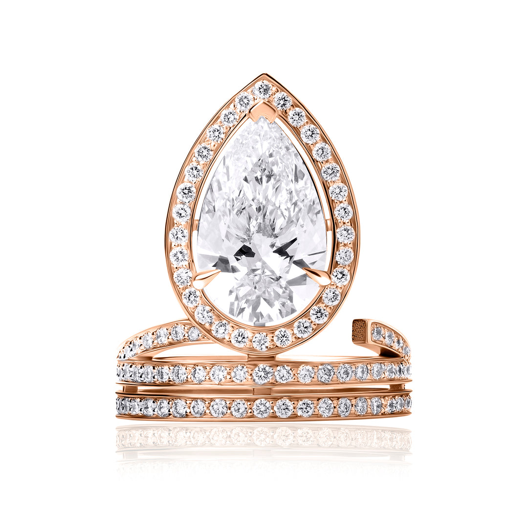 Special Lab Diamond Ring Pear