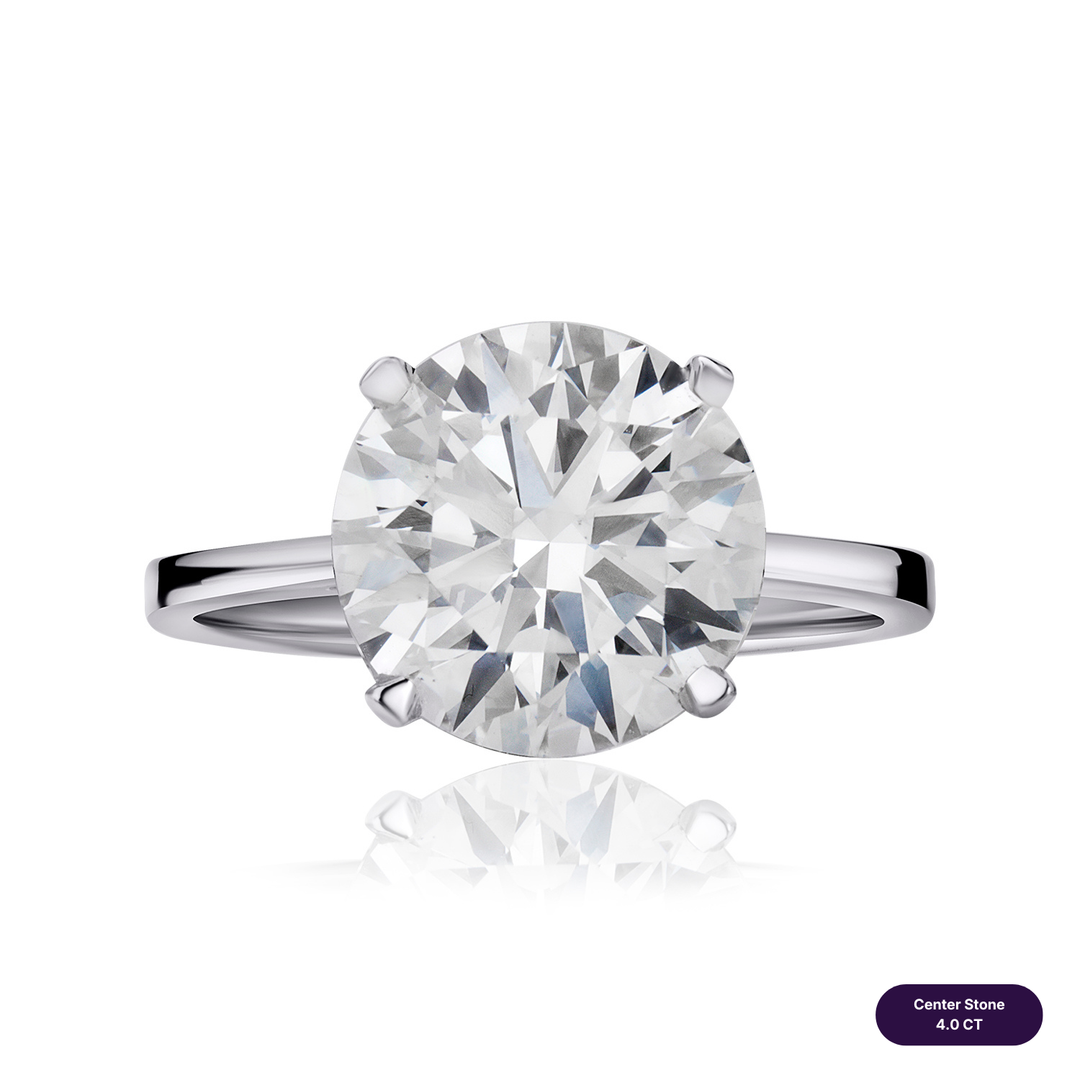 Solitaire Lab Diamond Ring Round