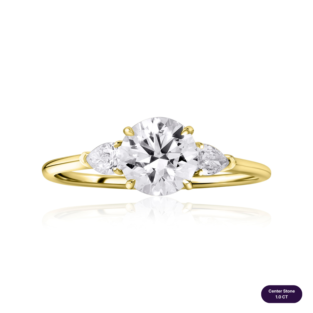Three-Stones Lab Diamond Ring Round