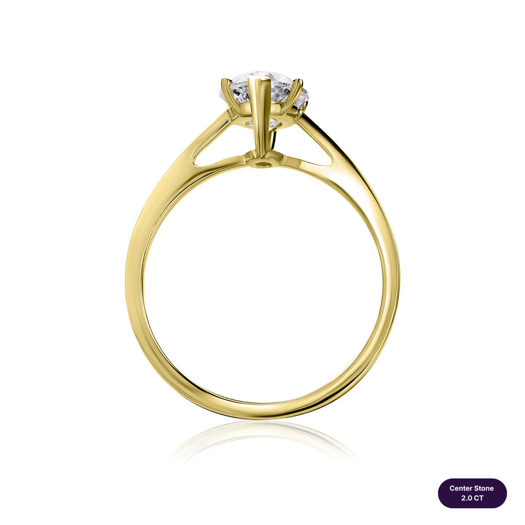 Solitaire Lab Diamond Ring Marquise
