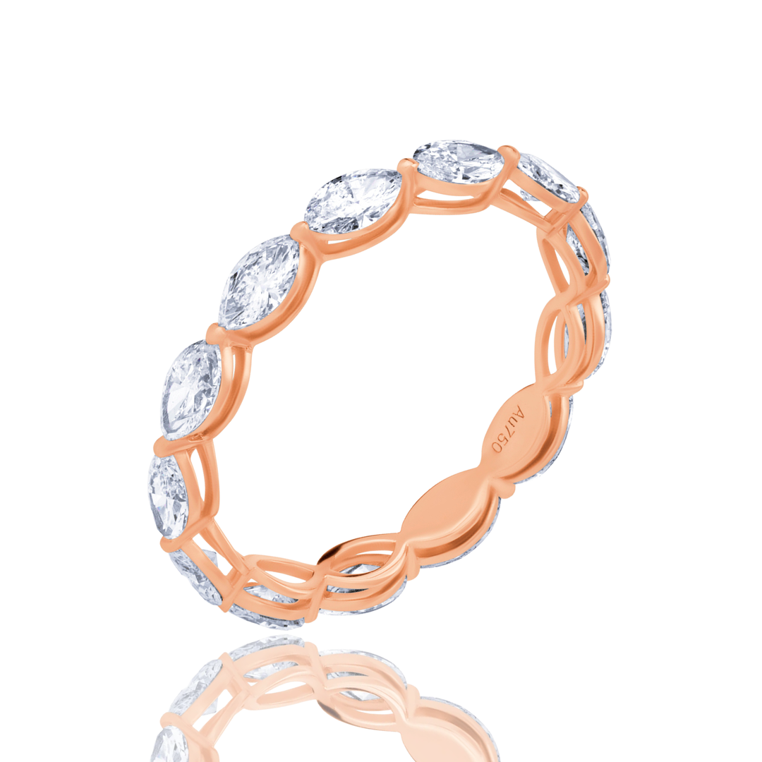 Full Eternity Lab Diamond Ring Marquise