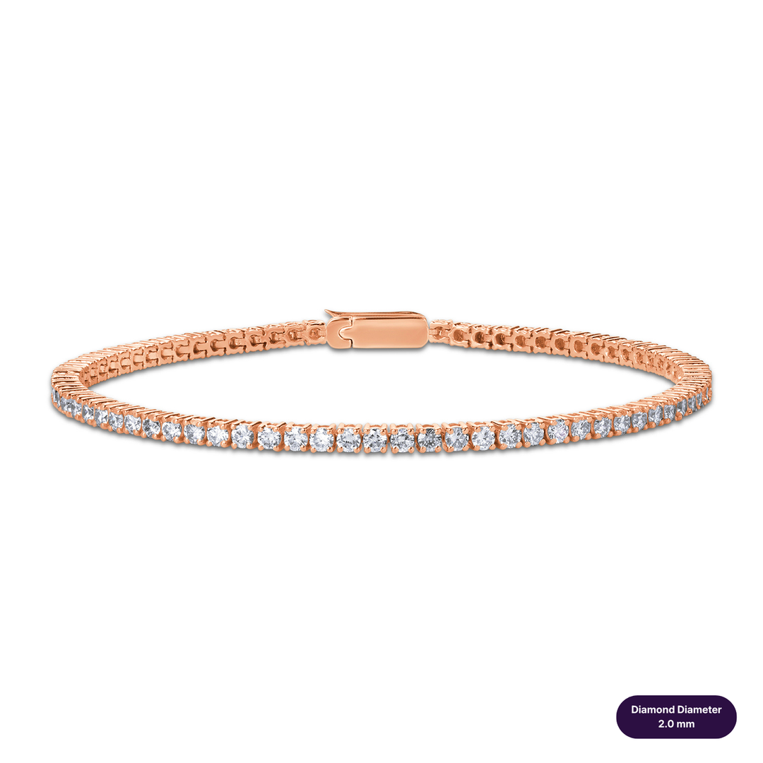 Tennis Lab Diamond Bracelet Round