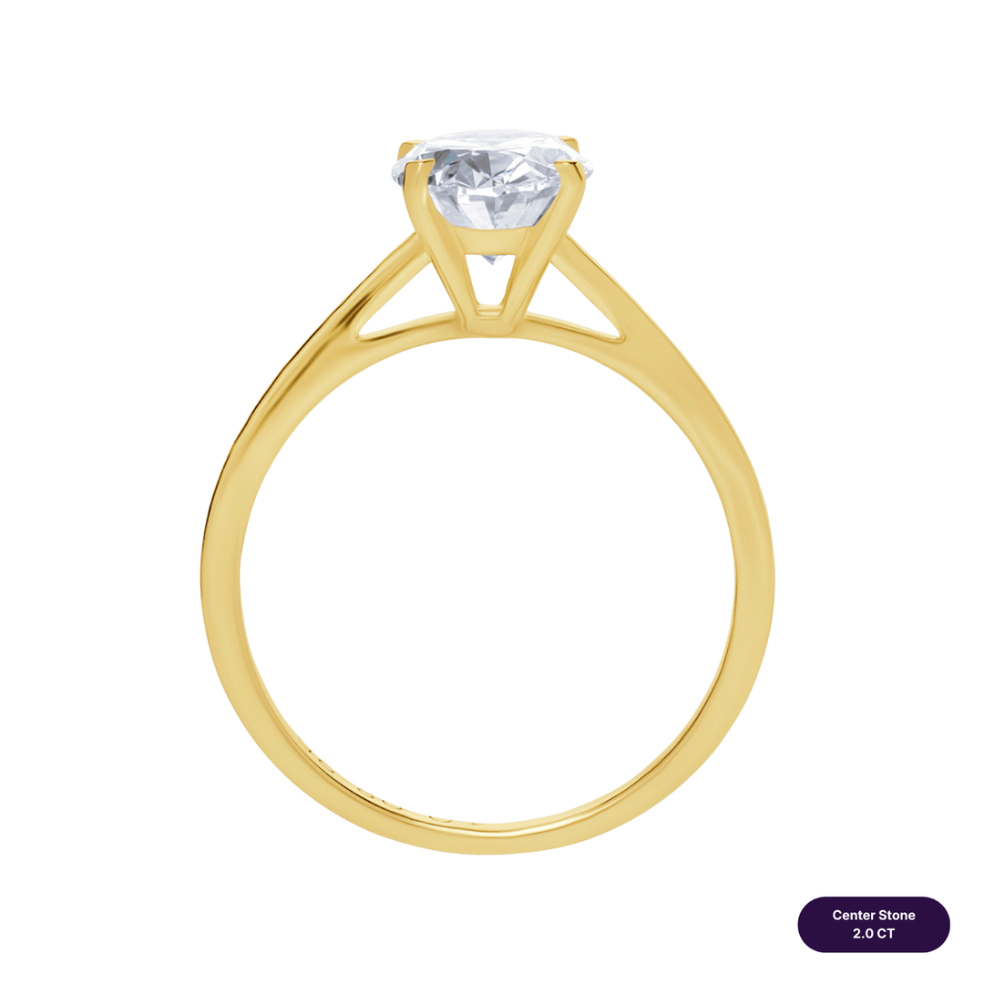 Solitaire Lab Diamond Ring Oval