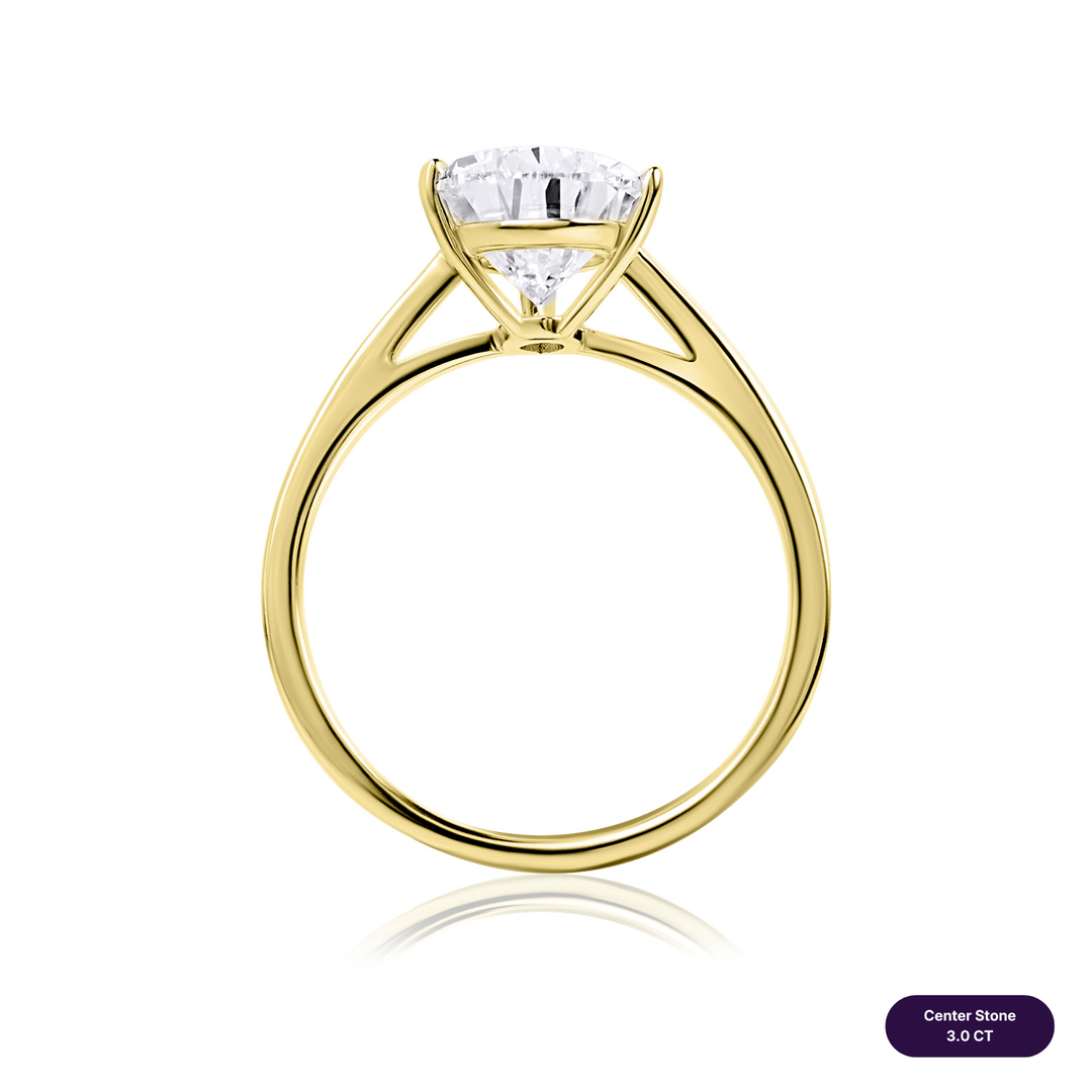 Solitaire Lab Diamond Ring Pear