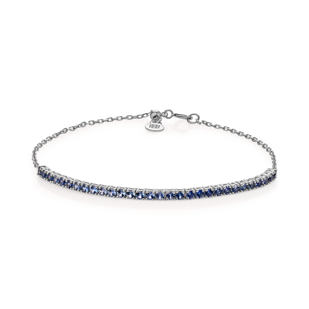 Bar Tennis Natural Sapphire Bracelet