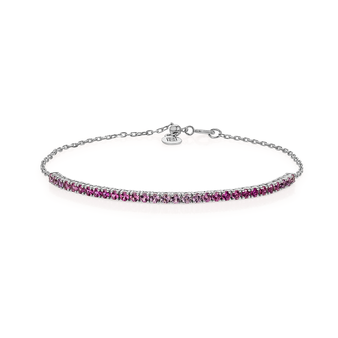 Bar Tennis Natural Sapphire Bracelet