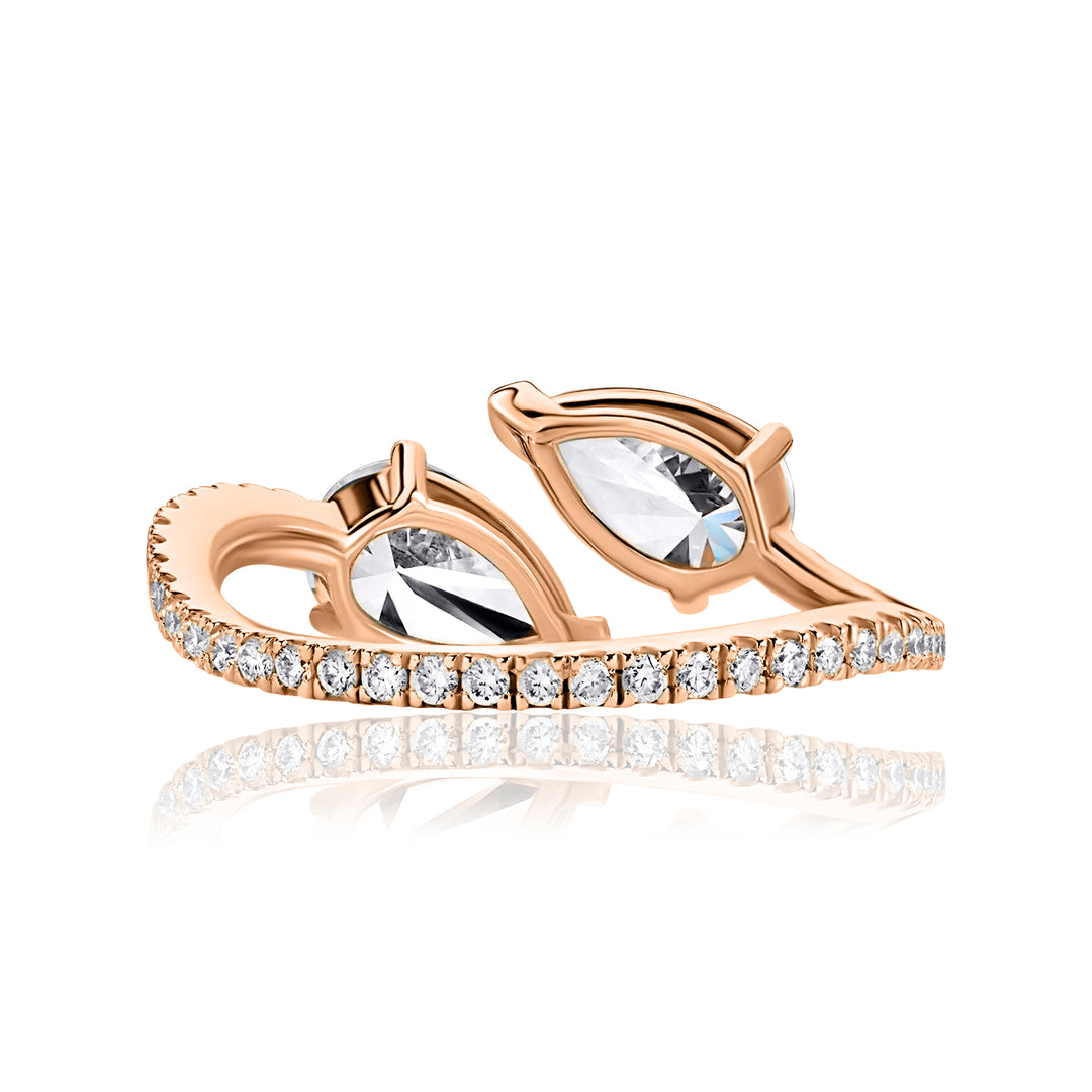 Open Lab Diamond Ring Pear