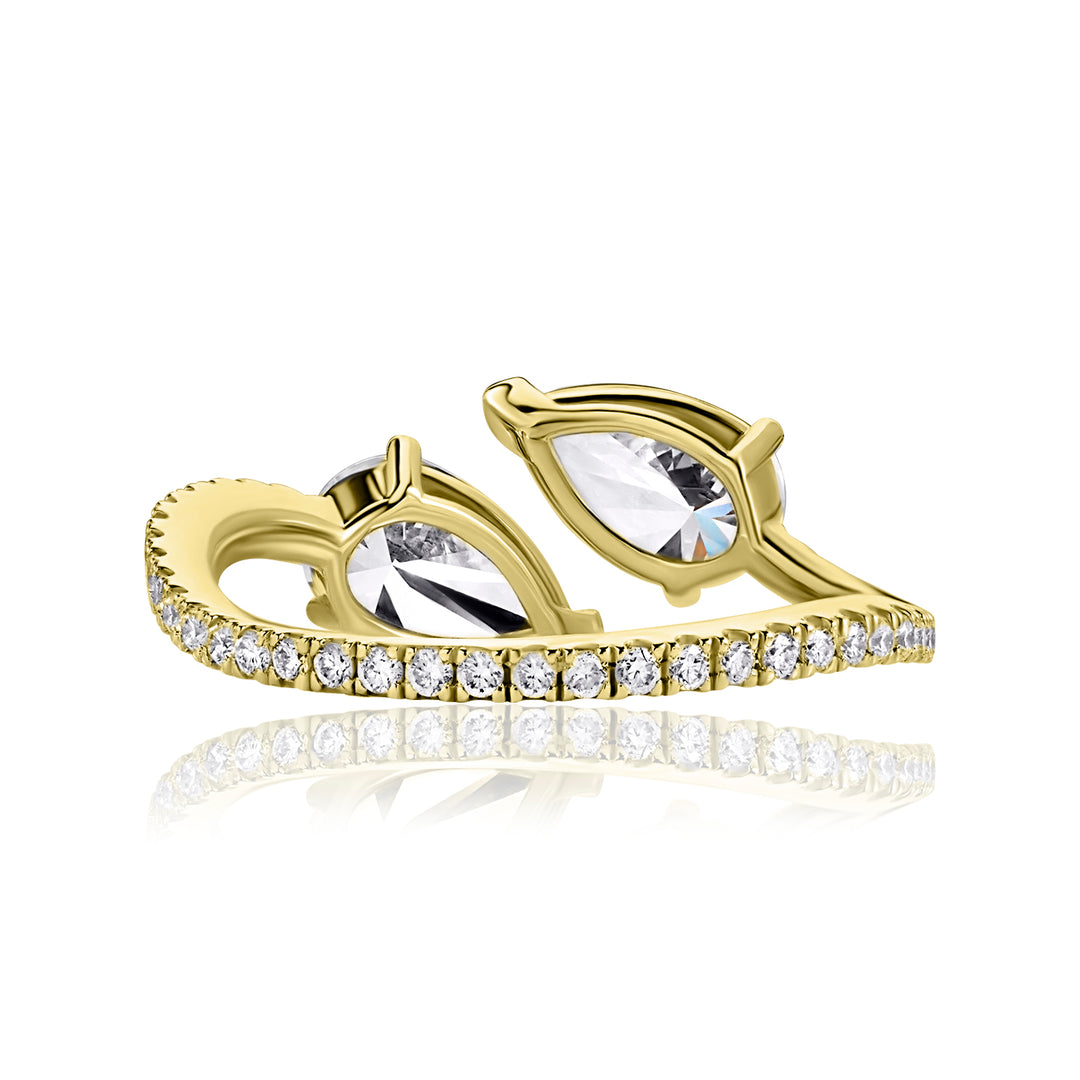 Open Lab Diamond Ring Pear