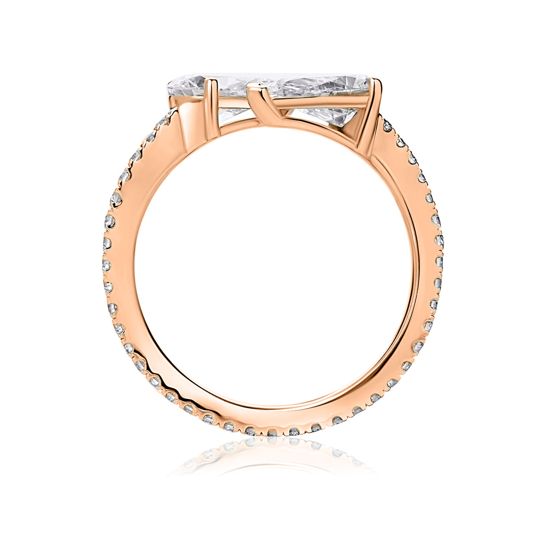 Open Lab Diamond Ring Pear