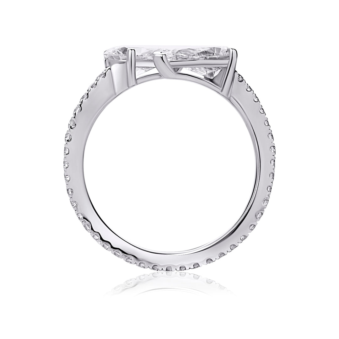 Open Lab Diamond Ring Pear