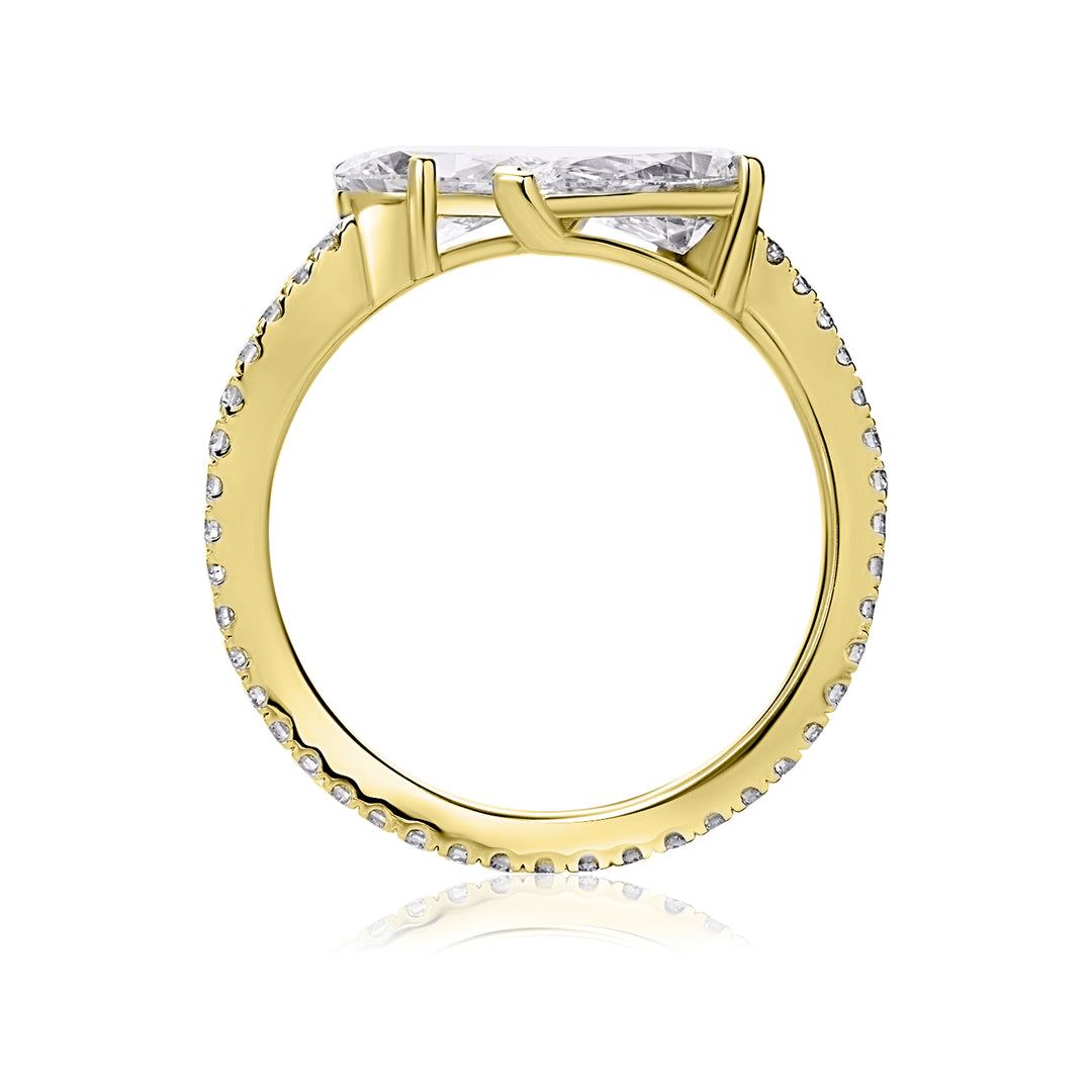 Open Lab Diamond Ring Pear