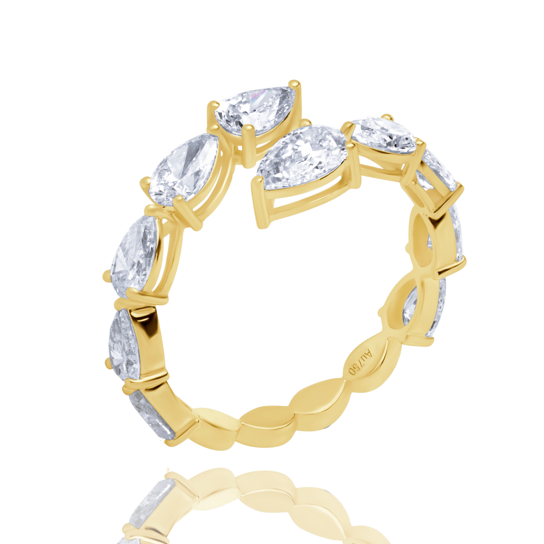 Open Lab Diamond Ring Pear