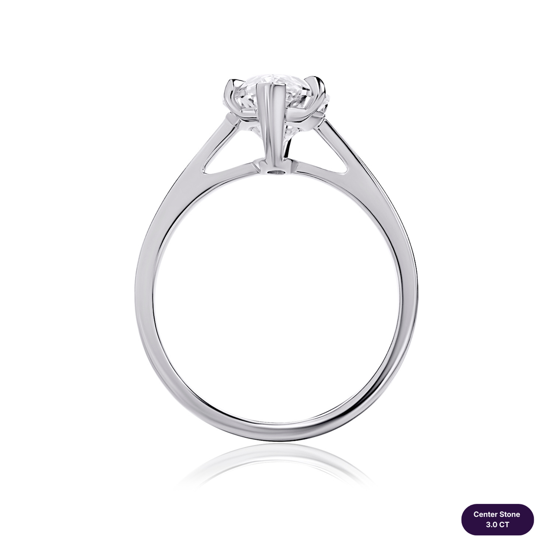 Solitaire Lab Diamond Ring Marquise