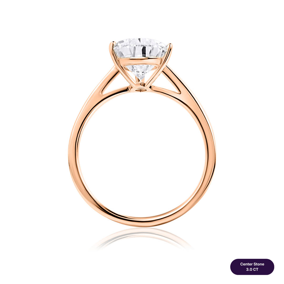 Solitaire Lab Diamond Ring Pear