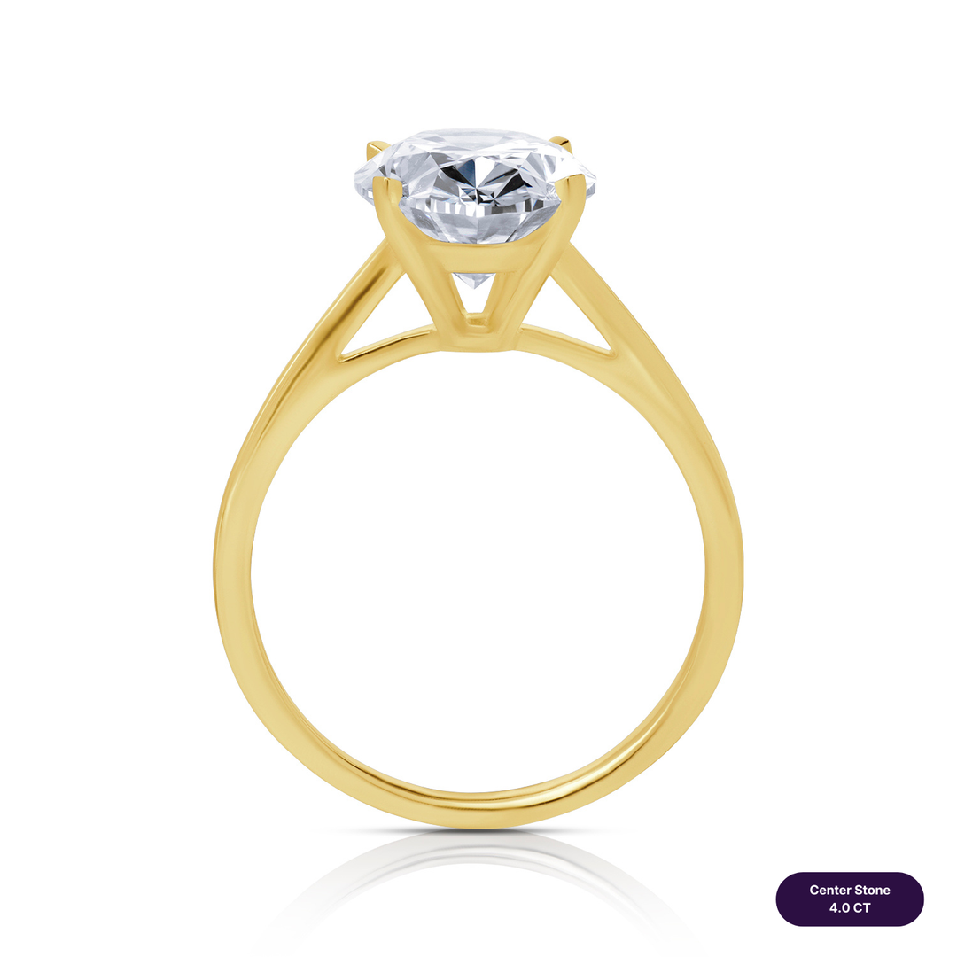 Solitaire Lab Diamond Ring Oval