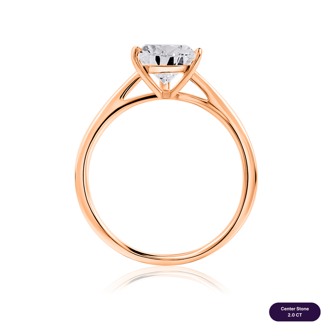 Solitaire Lab Diamond Ring Pear