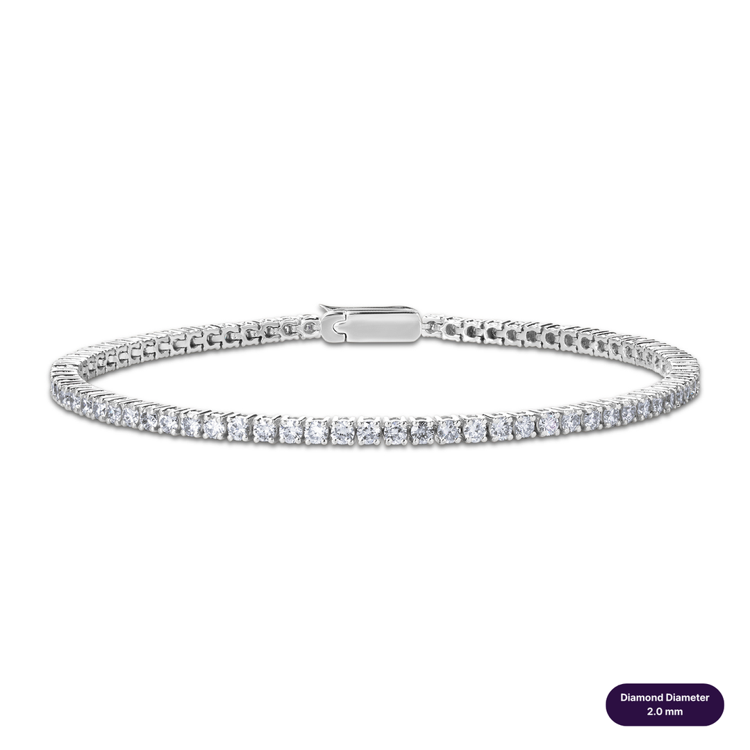 Tennis Lab Diamond Bracelet Round