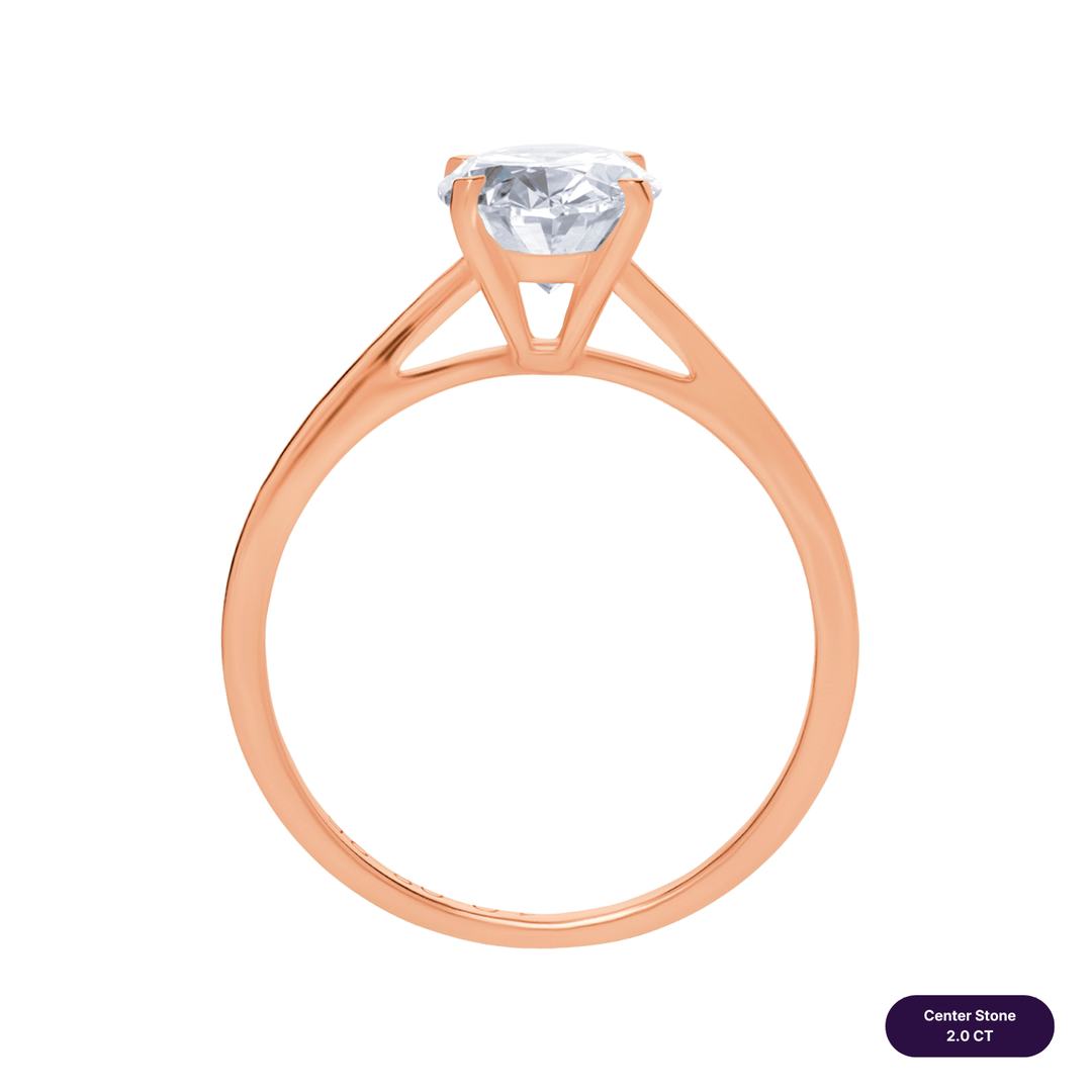 Solitaire Lab Diamond Ring Oval