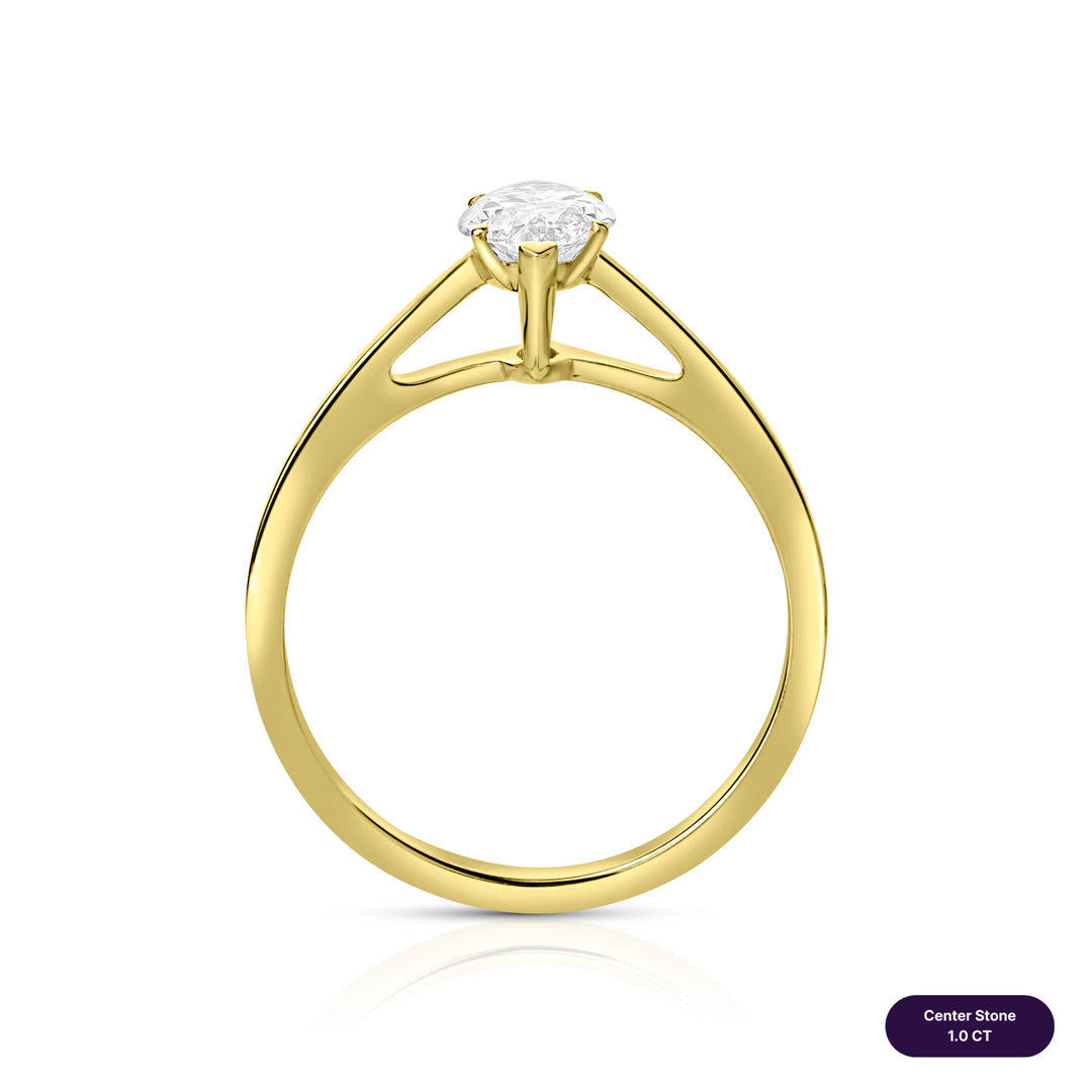 Solitaire Lab Diamond Ring Marquise