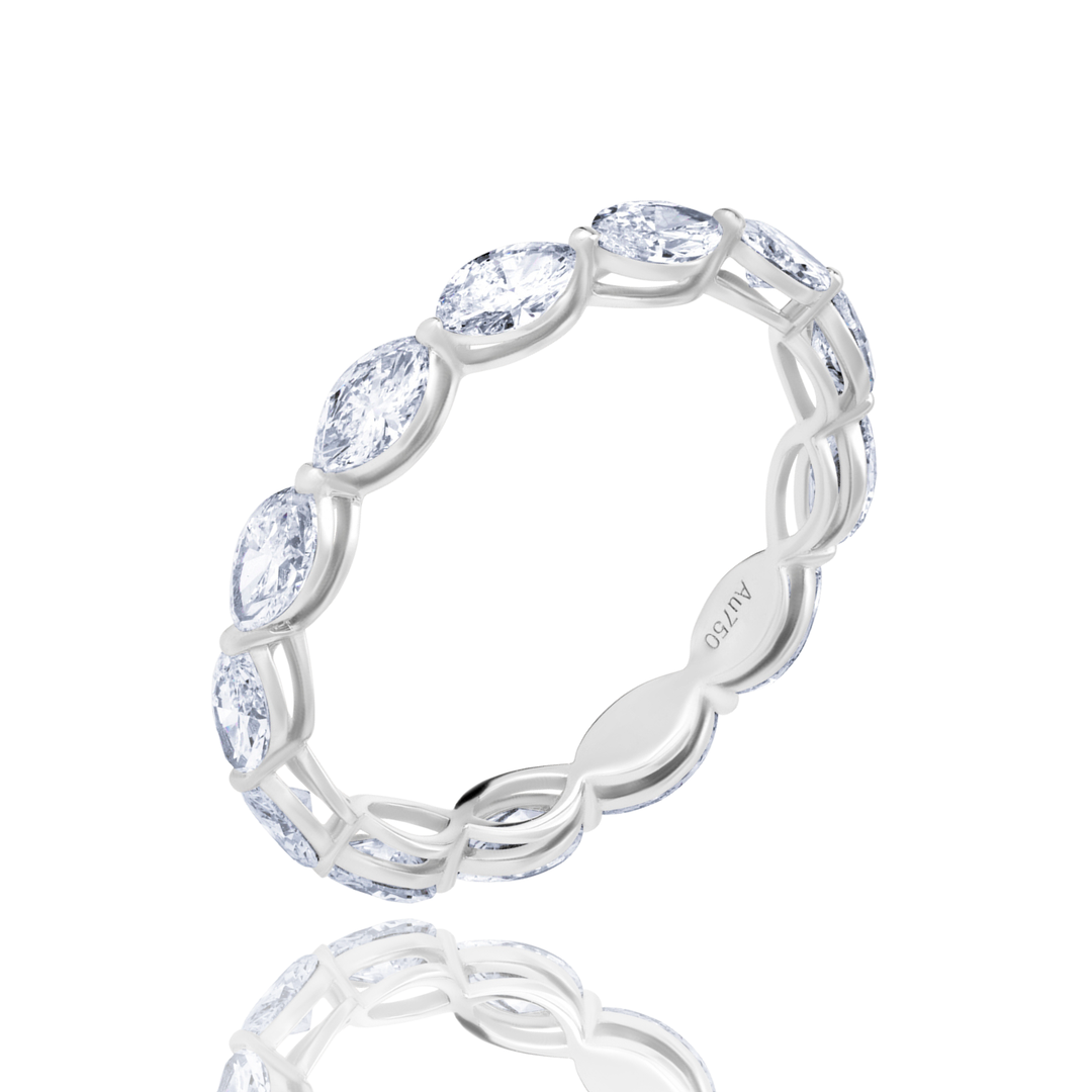 Full Eternity Lab Diamond Ring Marquise