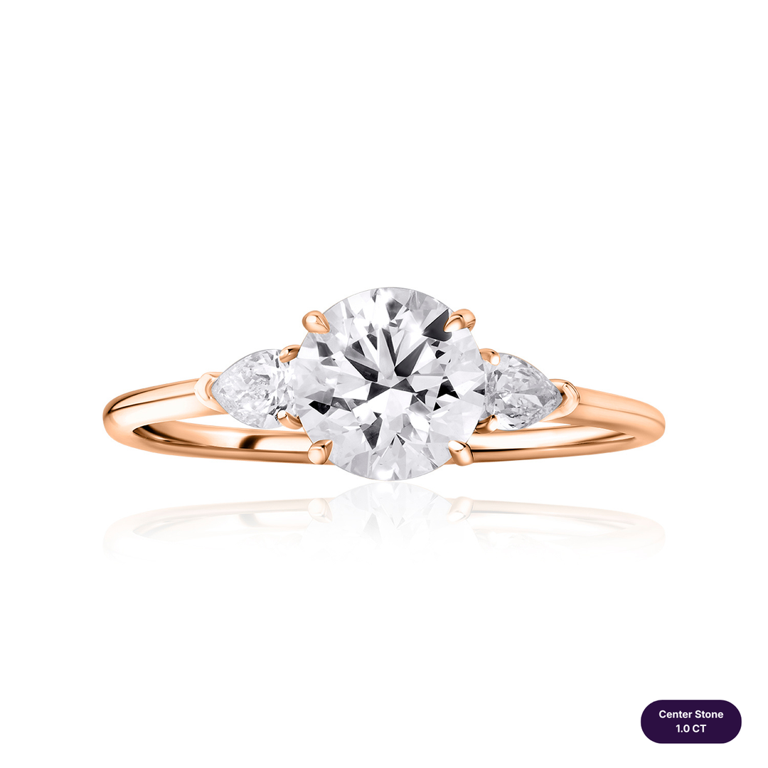 Three-Stones Lab Diamond Ring Round
