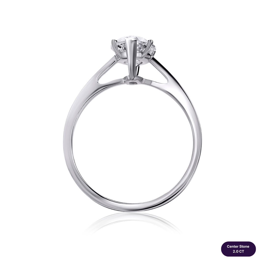 Solitaire Lab Diamond Ring Marquise