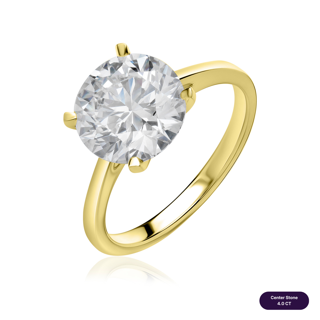 Solitaire Lab Diamond Ring Round