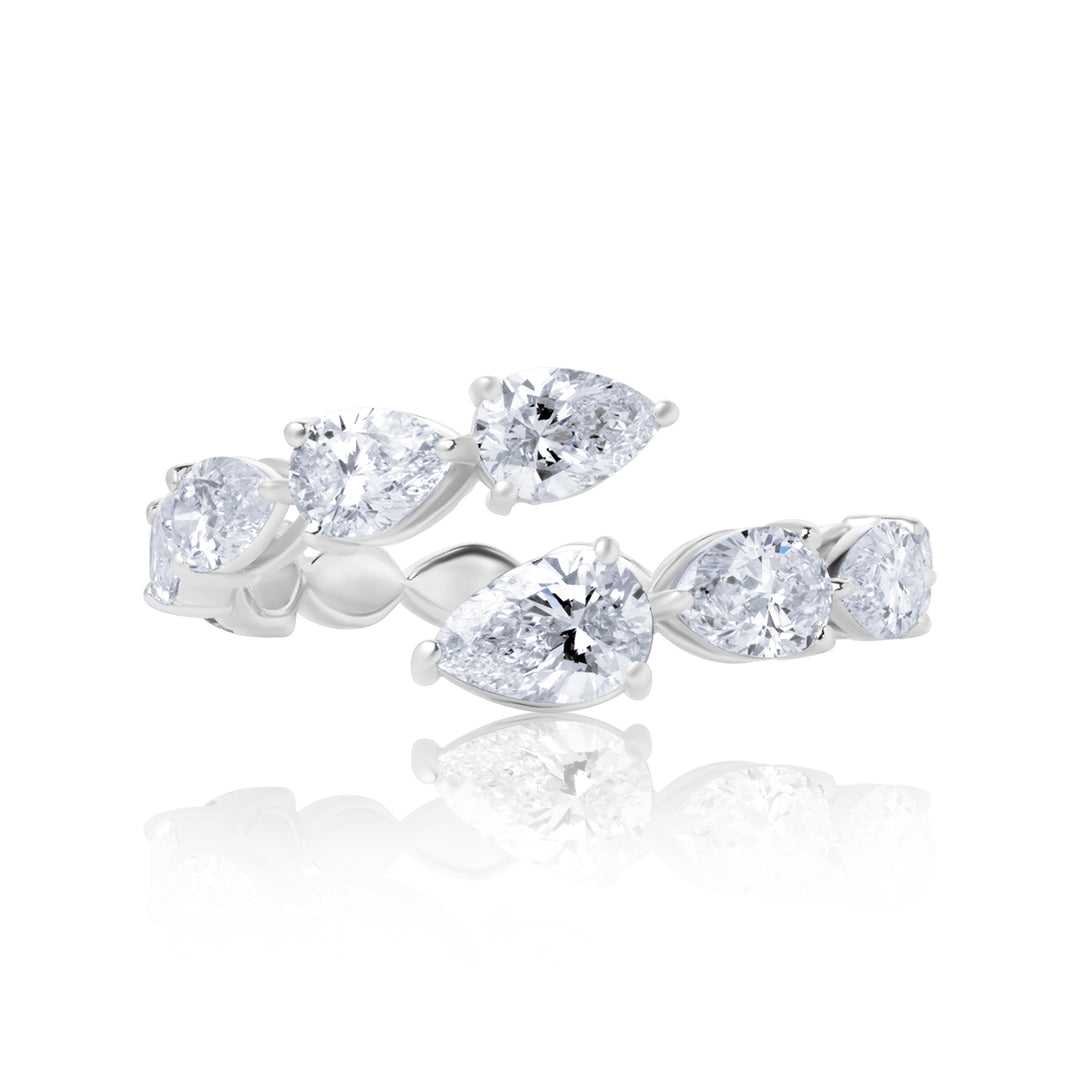 Open Lab Diamond Ring Pear