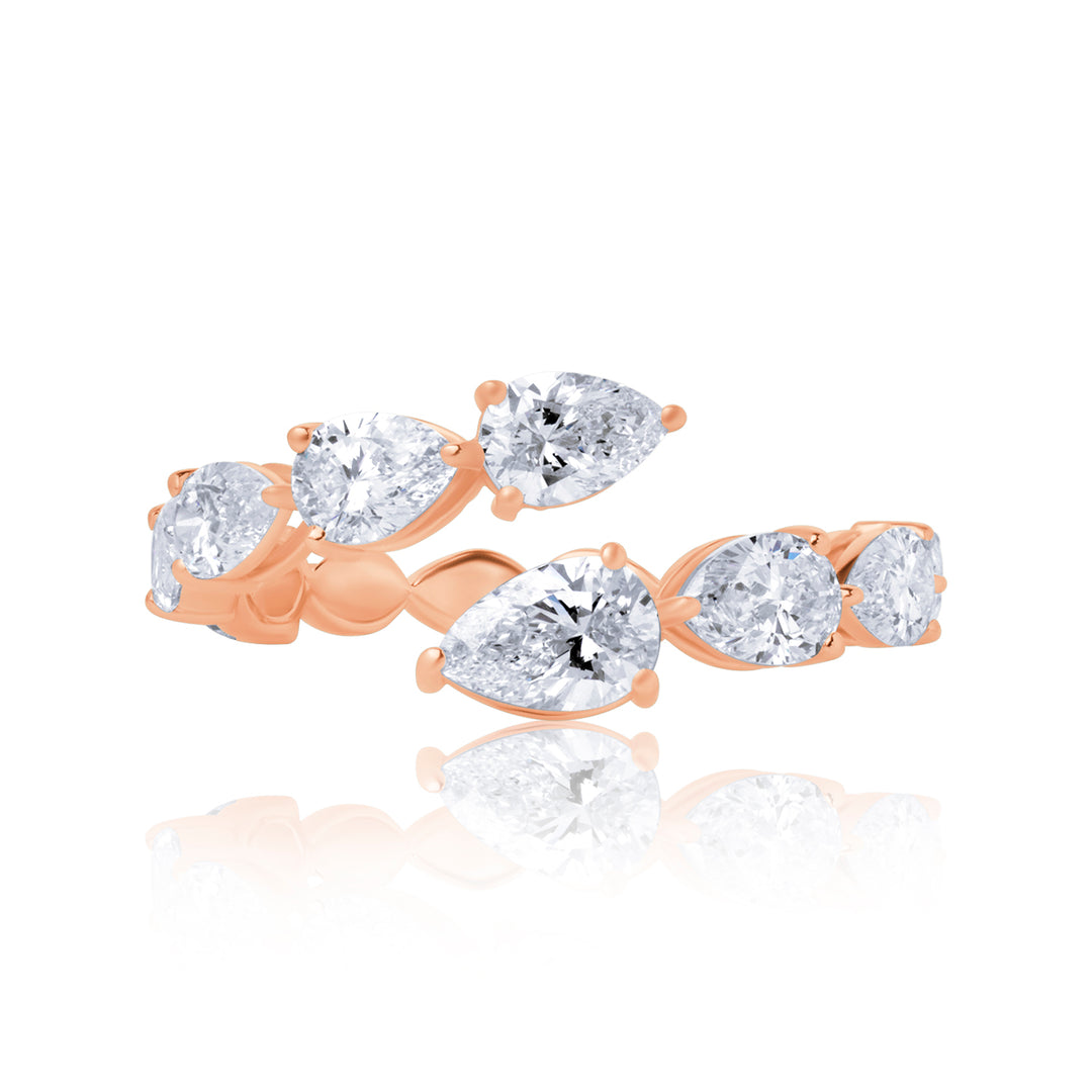 Open Lab Diamond Ring Pear