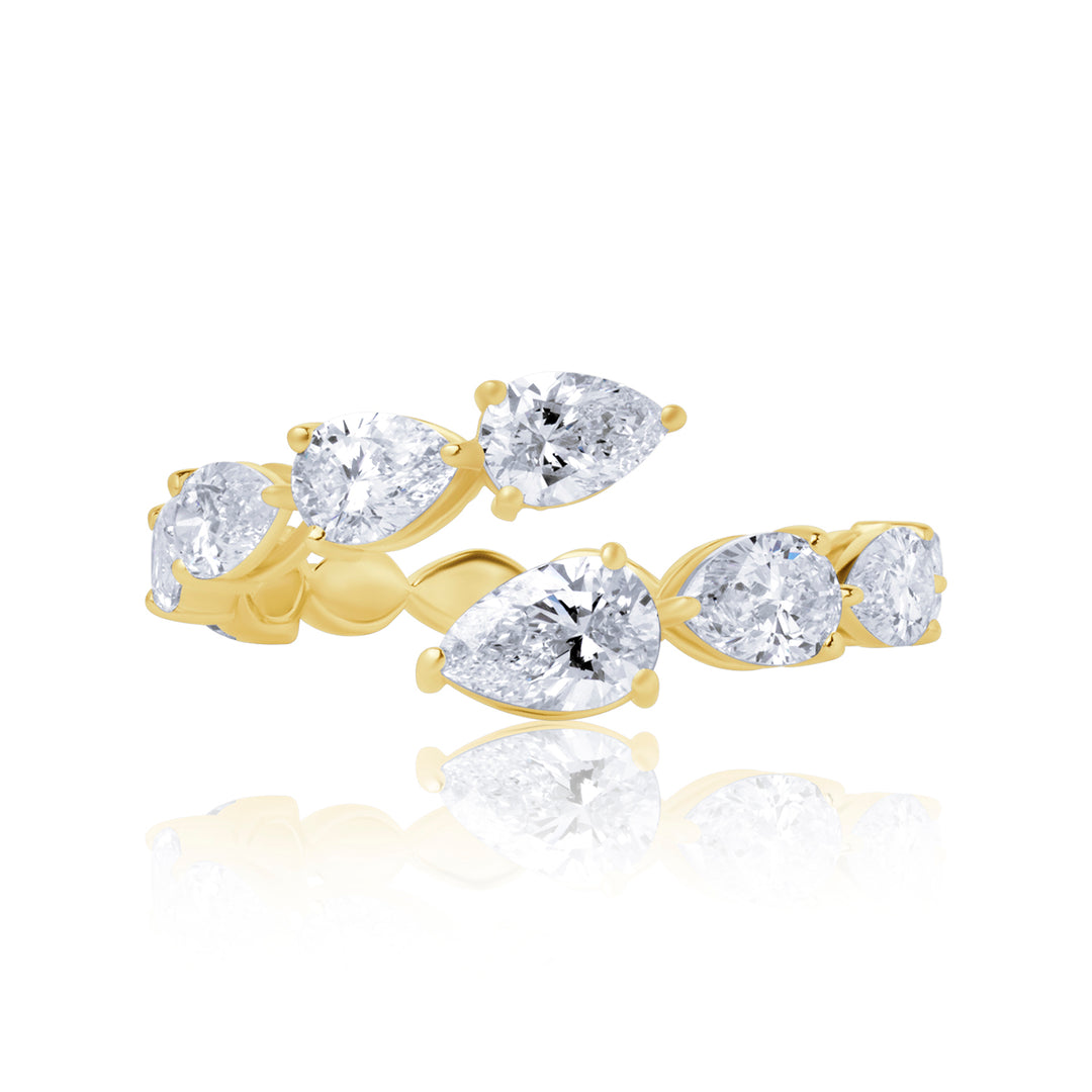 Open Lab Diamond Ring Pear