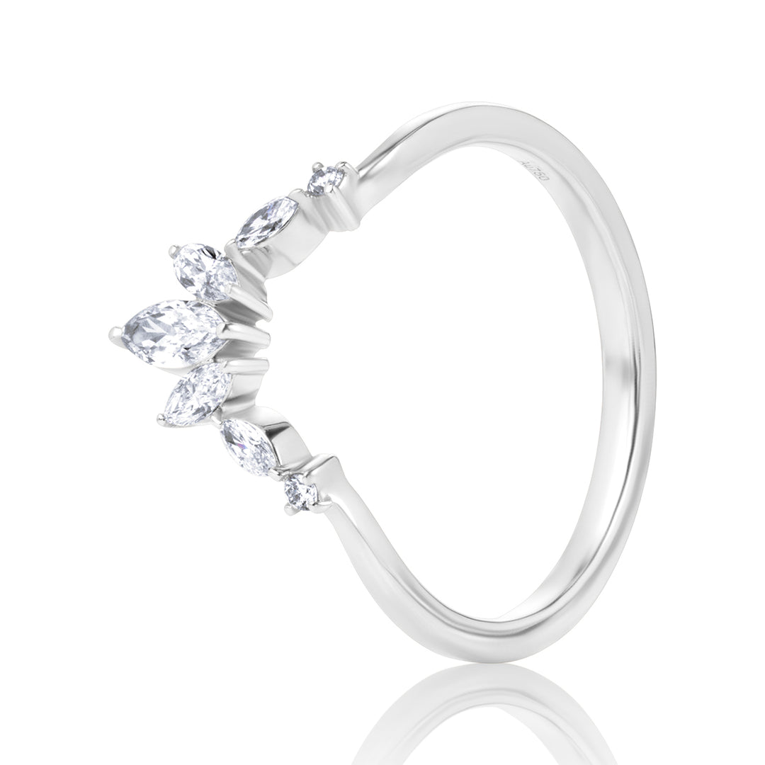 Three-Piece Lab Diamond Ring Oval with Round and Marquise
