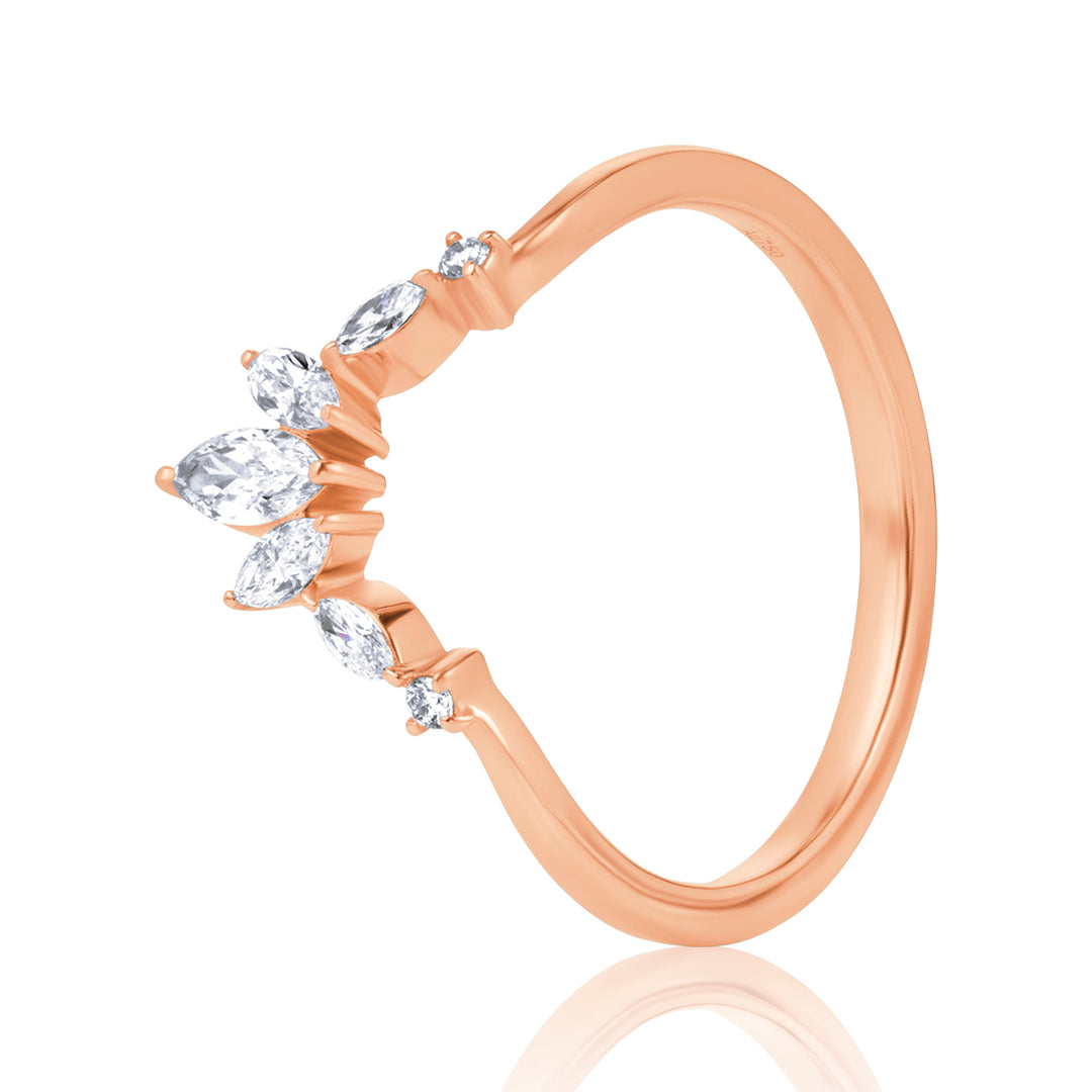 Three-Piece Lab Diamond Ring Oval with Round and Marquise