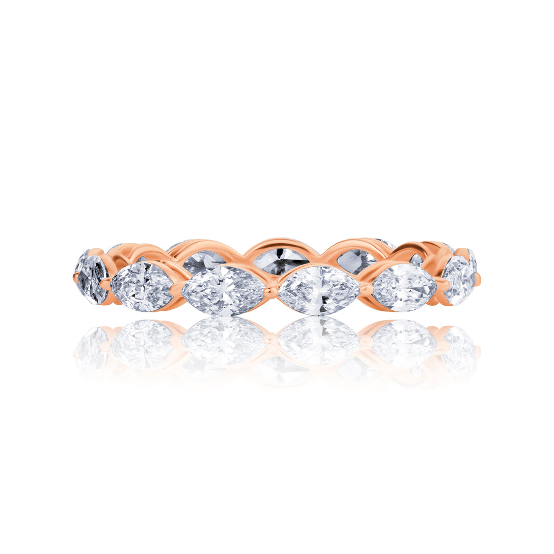 Full Eternity Lab Diamond Ring Marquise