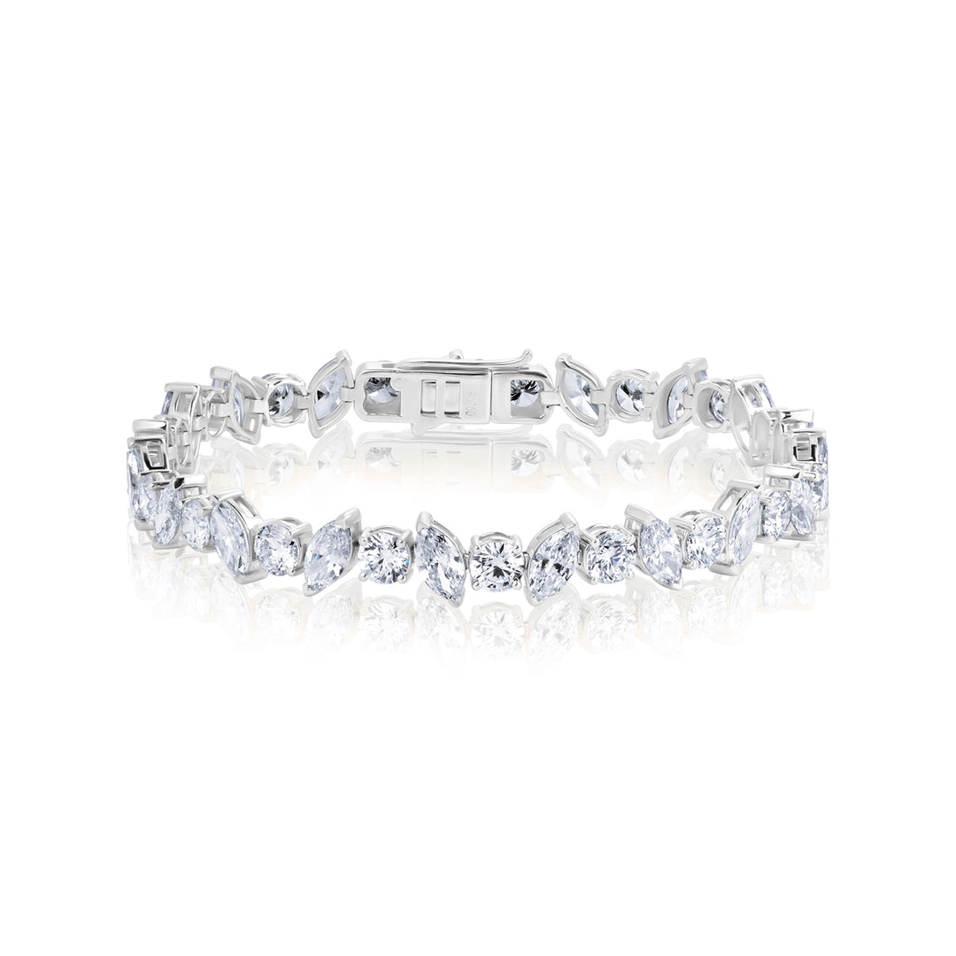 Tennis Lab Diamond Bracelet Round and Marquise