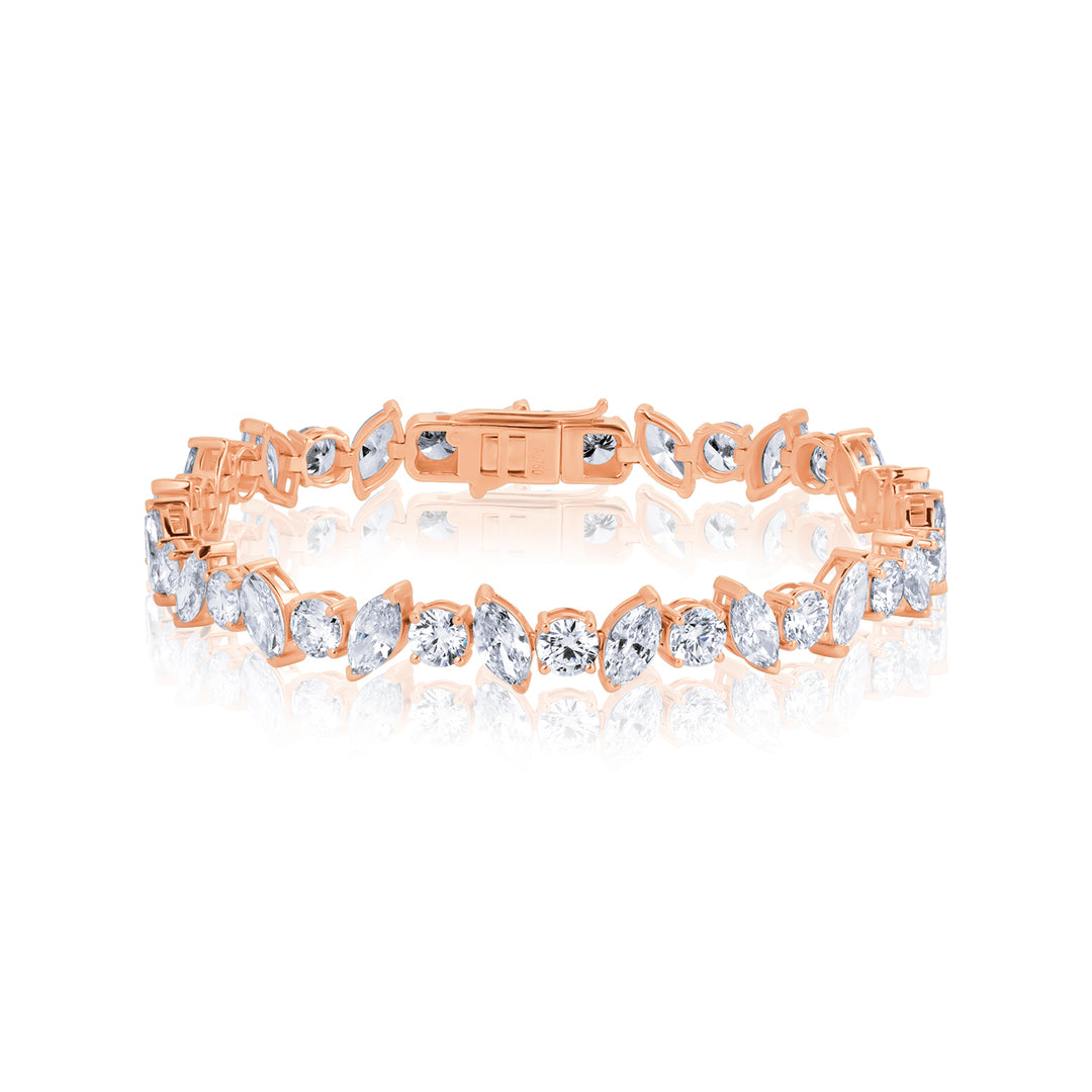 Tennis Lab Diamond Bracelet Round and Marquise