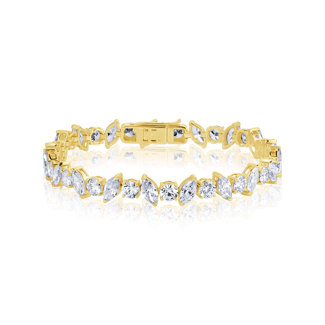 Tennis Lab Diamond Bracelet Round and Marquise