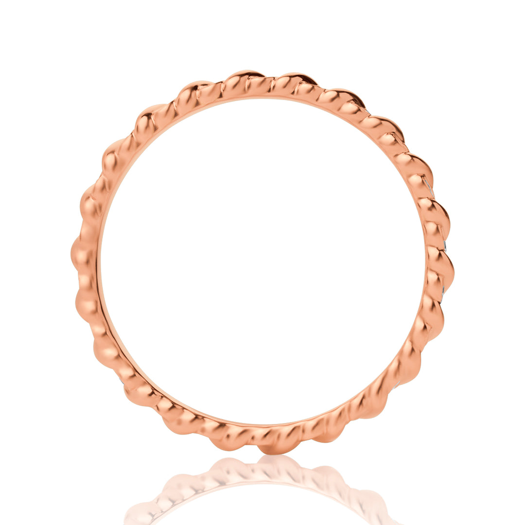 Spiral Lab Diamond Ring Round