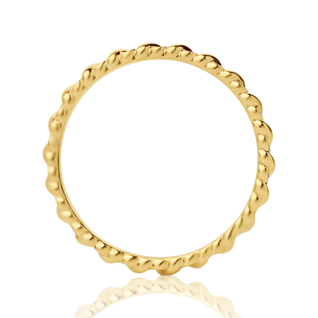 Spiral Lab Diamond Ring Round