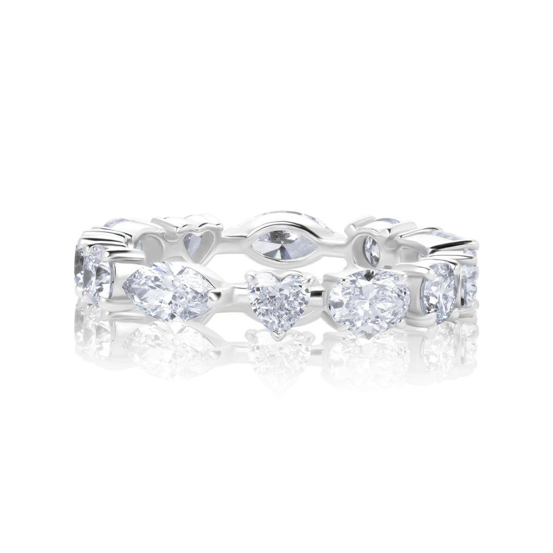 Full Eternity Lab Diamond Ring Multi-Shape